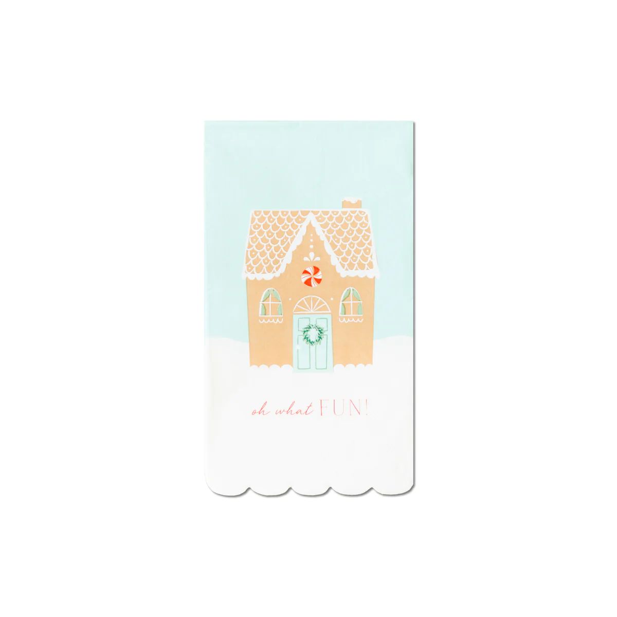 Occasions by Shakira - Gingerbread Scalloped Guest Napkin | My Mind's Eye