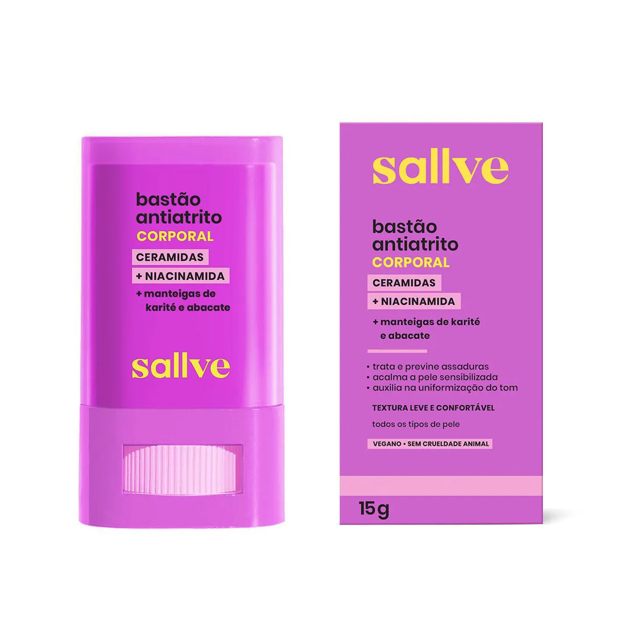 Bastão Corporal Antiatrito Sallve 15G | DrogaRaia (BR)