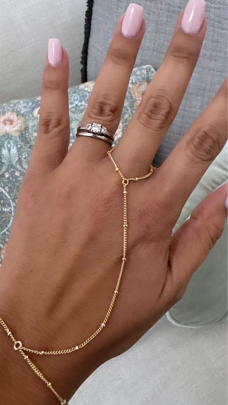 Trending now for summer! Hand chain 🤍

#jewelry #chain #handchain #cute #electricpicks 

#LTKStyleTip #LTKSeasonal