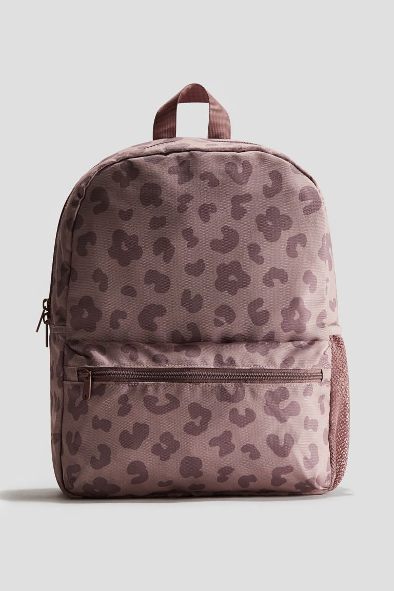Patterned Backpack - White/floral - Kids | H&M US | H&M (US + CA)
