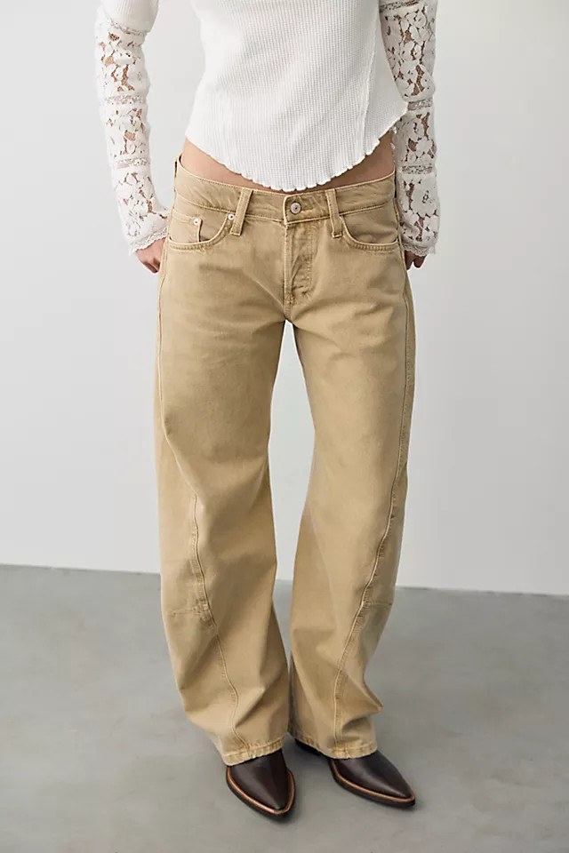 We The Free Fable Low-Rise Twisted Bowed Jeans | Free People (Global - UK&FR Excluded)