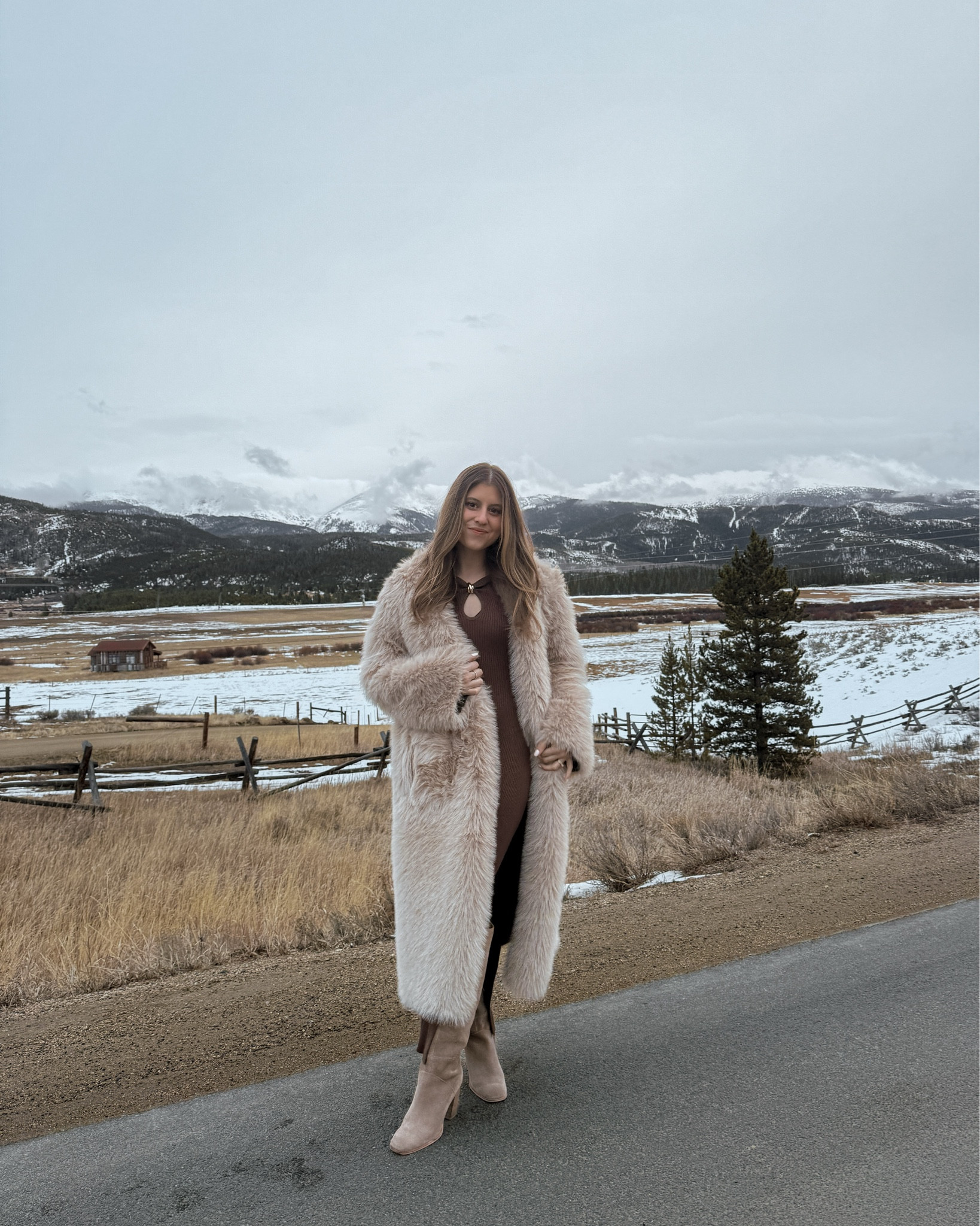 Mountain chic outfit for our valentines date!