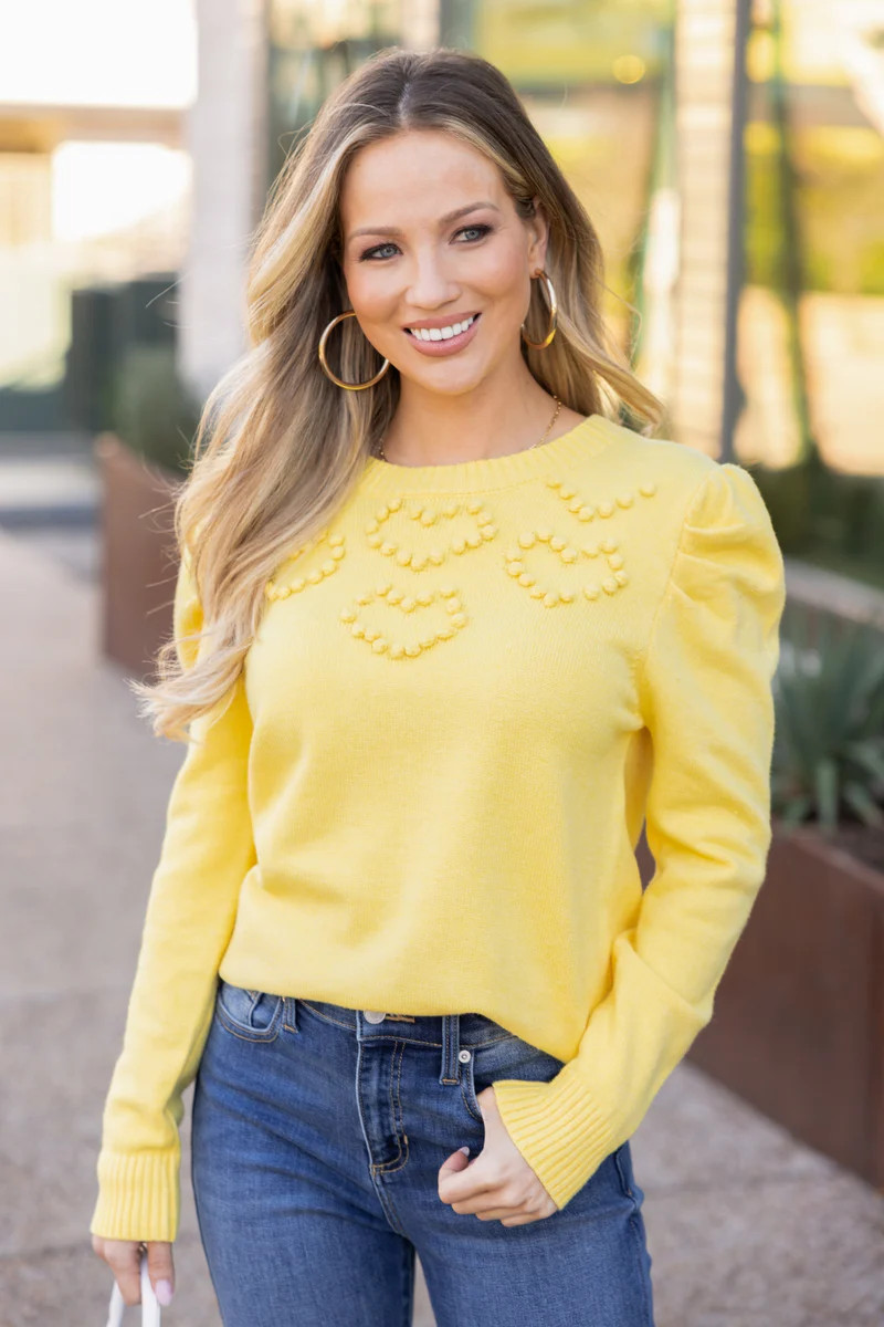 Maddie Sweater- Yellow | Avara