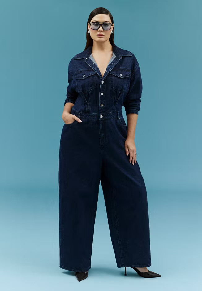 Denim Jumpsuit | Eloquii