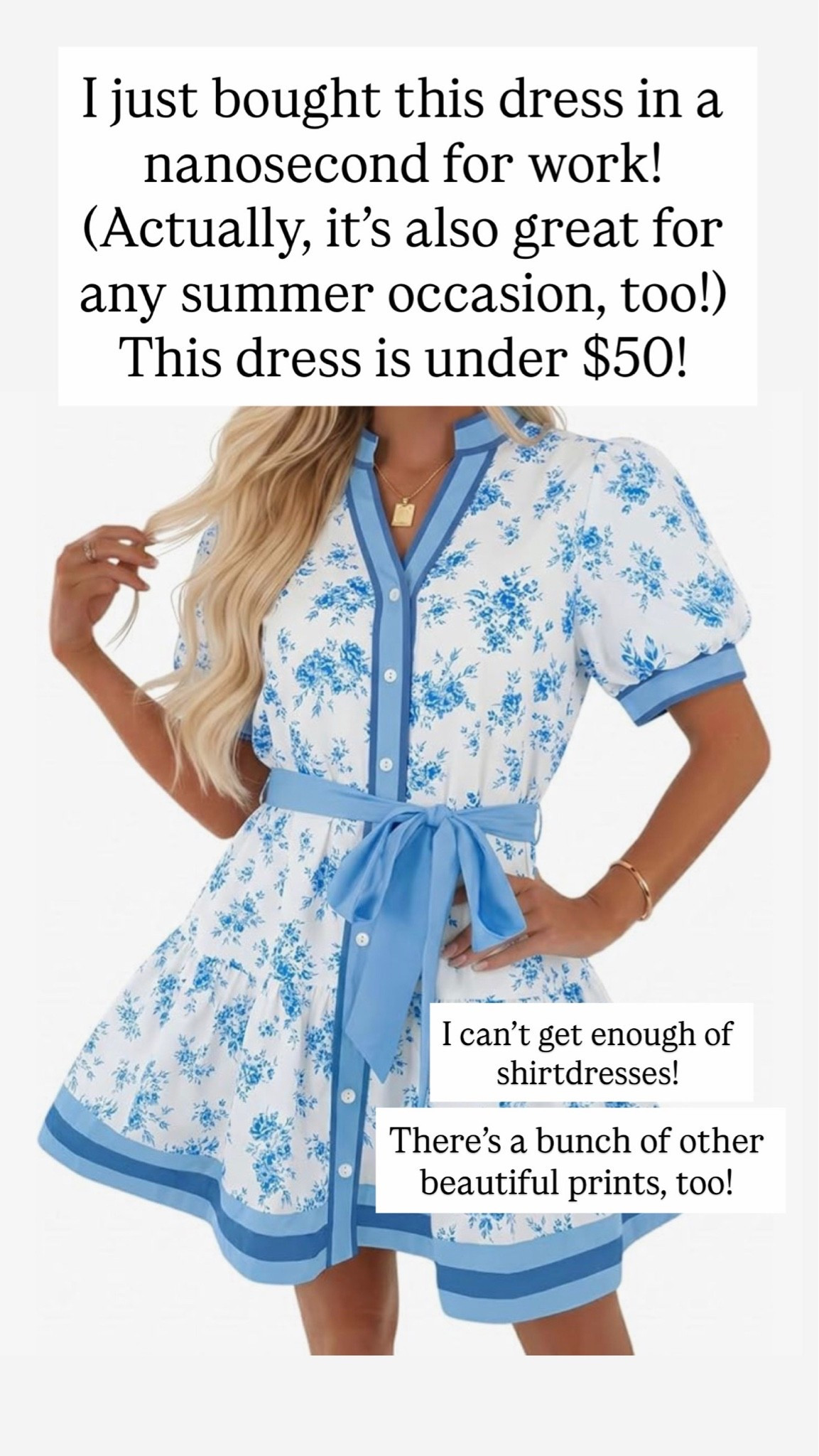 Cutest shirtdress for under $50!!!

#LTKootd