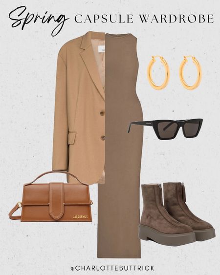 Spring capsule wardrobe styling - fitted dress with ankle boots and an oversized blazer. 

Capsule wardrobe - spring outfit 

#LTKshoecrush #LTKSeasonal #LTKeurope