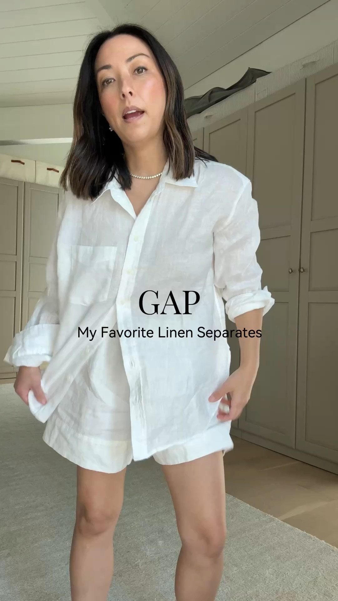 My favorite linen separates. Such an easy warm weather set. Wearing the shirt in petite small and shorts in XS.

#LTKPetite #LTKmomlife