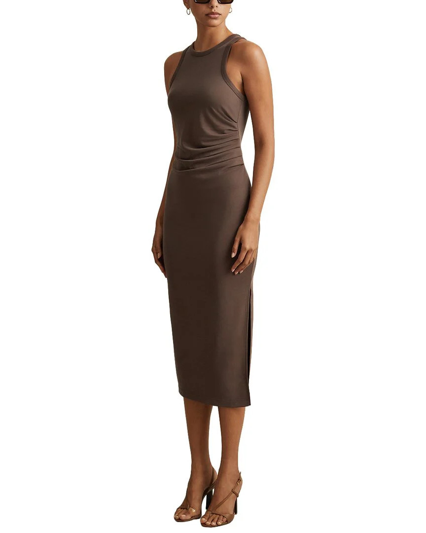 Reiss Lola Jersey Racer Midi Dress | Shop Simon