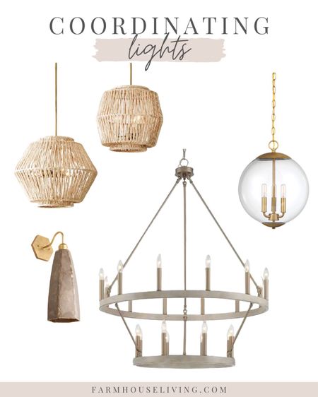 Here is a variety of lights to spice up your home. Farmhouse Living | Lights | Primary Kitchen | Primary Living Room | Primary Dining Room | Chandelier | Light Fixture | Modern Home | Vintage | Interior Design | Wall Sconce 

#farmhouseliving #interiordesign #homedesign #lights #livingroom #kitchen #diningroom

#LTKhome #LTKFind #LTKfamily