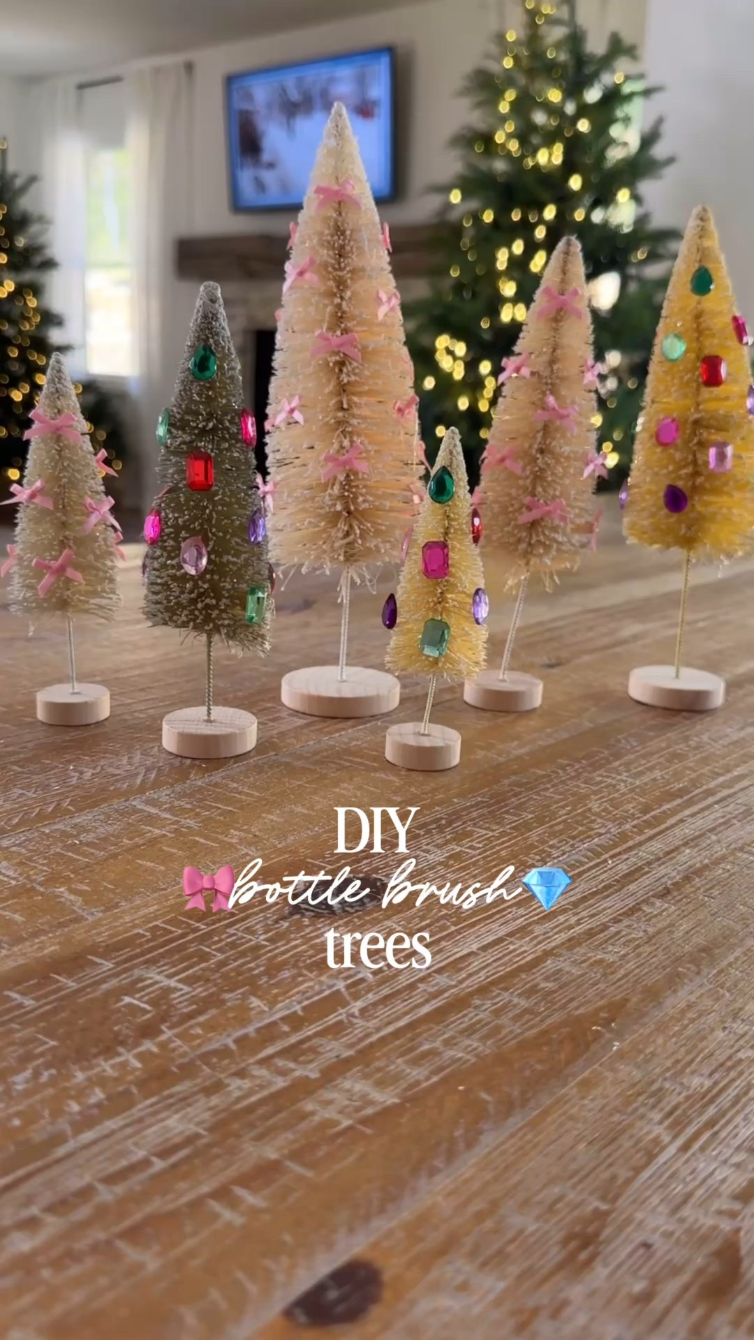 DIY bottle brush trees. Christmas DIYs  

#LTKSeasonal #LTKHoliday #LTKHome