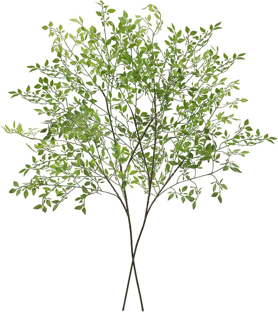 CEWOR Artificial Plants 2PCS 43.3 Inch Green Nandina Tall Plants for Wedding Shop Garden Office H... | Amazon (US)