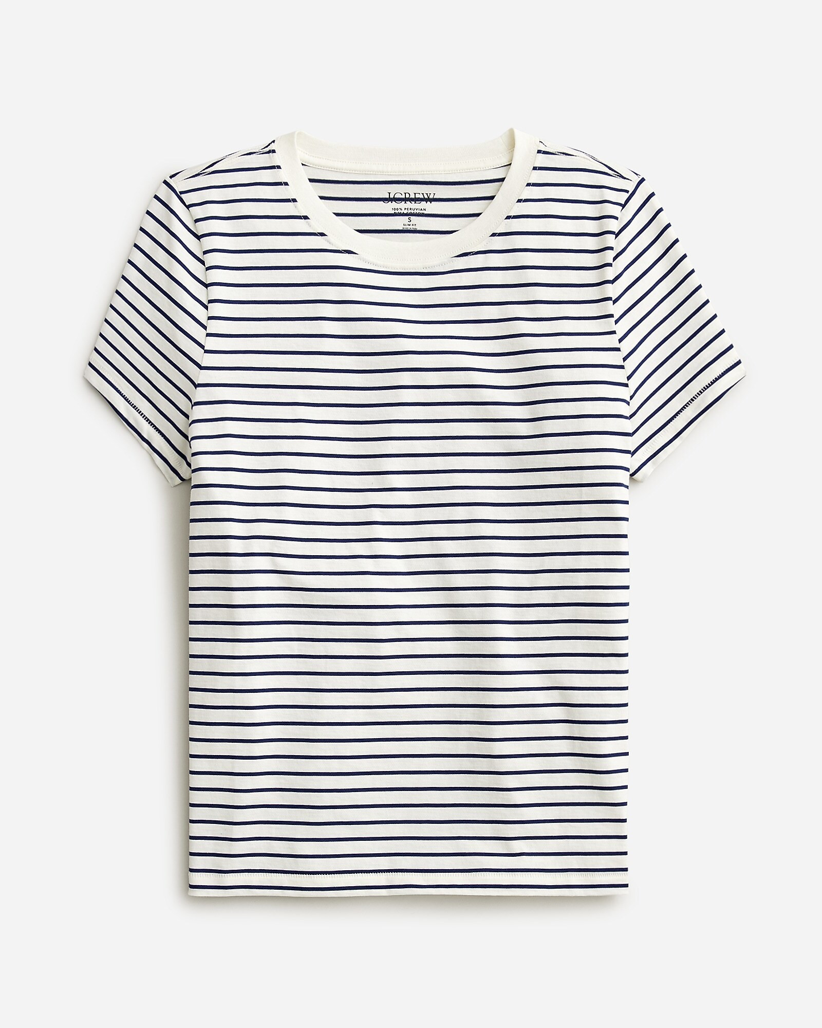 Pima cotton slim-fit T-shirt in stripe | J. Crew US