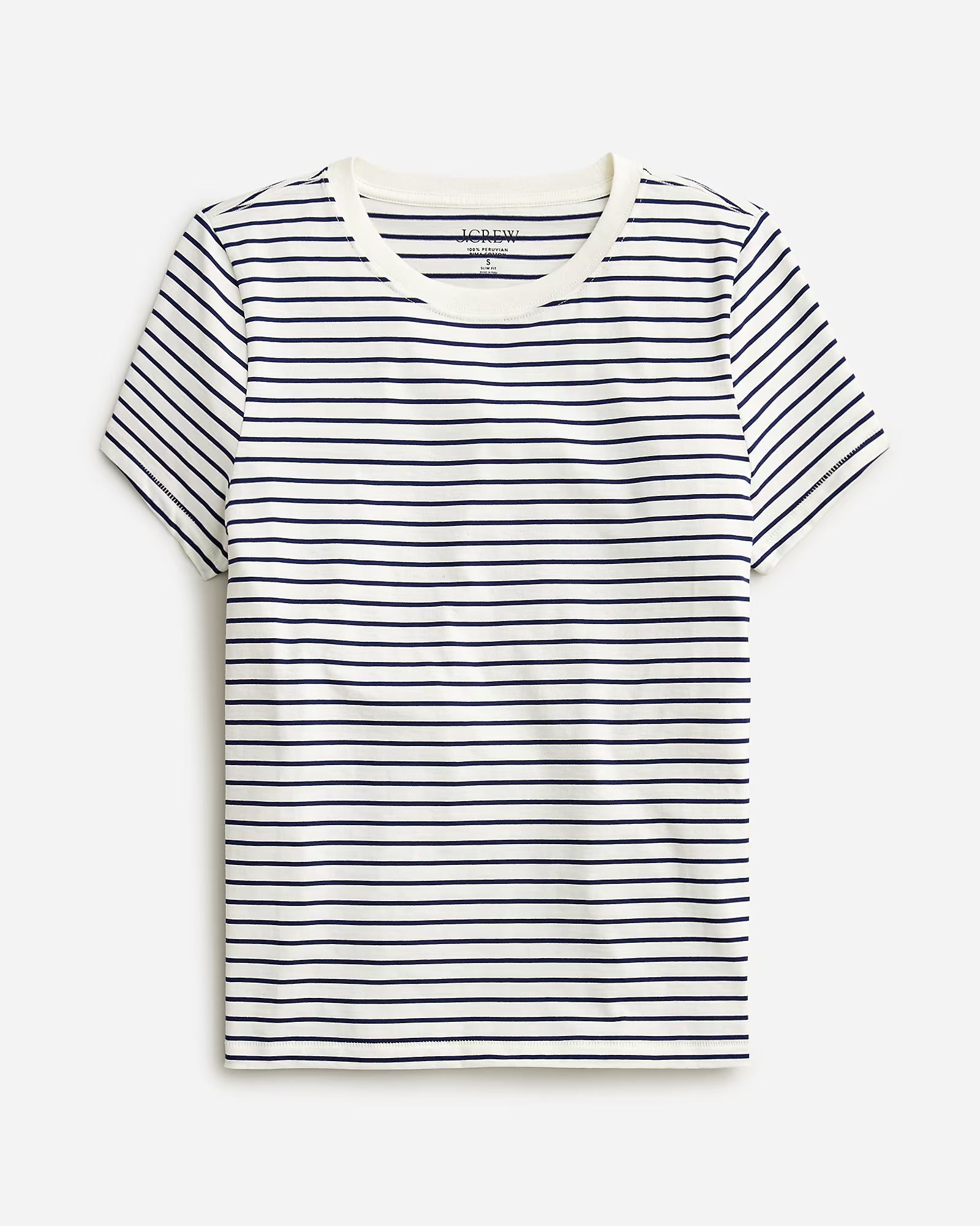 Pima cotton slim-fit T-shirt in stripe | J.Crew US
