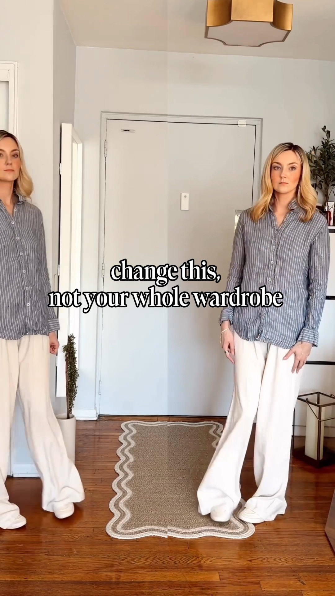 SAVE THIS for later 💙 This outfit doesn't look off - it's missing structure. Here's what I changed: defined the waist, added a layer for dimension, adjusted proportions. Same clothes. Completely different effect. 



Blue shirt styling • outfit fixes • styl hack • outfit idea • how to style 

#LTKgrwm #LTKootd #LTKdayinmylife