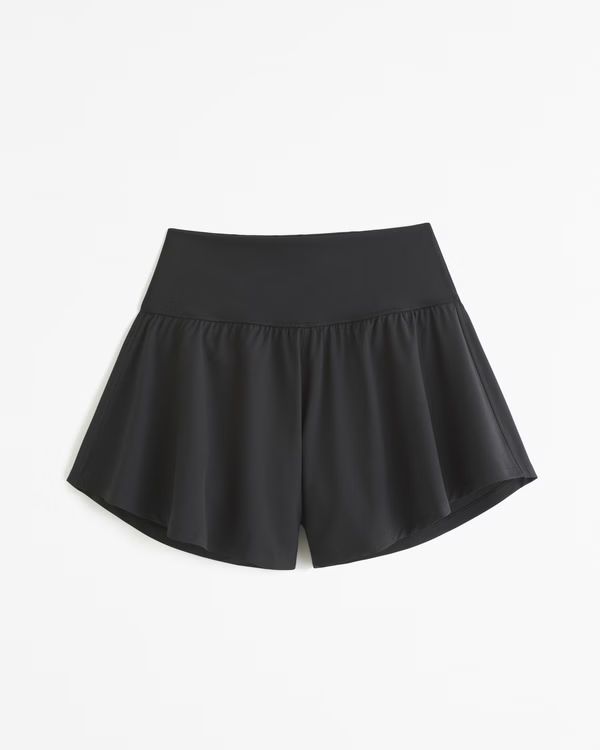 YPB motionTEK Hybrid Lined Flounce Short | Abercrombie & Fitch (US)