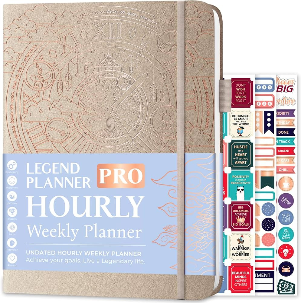 Legend Planner PRO Hourly Schedule - Weekly & Daily Organizer with Time Slots. Appointment Book J... | Amazon (US)