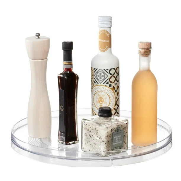 iDesign Recycled Spice Organizer Lazy Susan, 14", Clear Plastic Material for use in Kitchen, Pant... | Walmart (US)