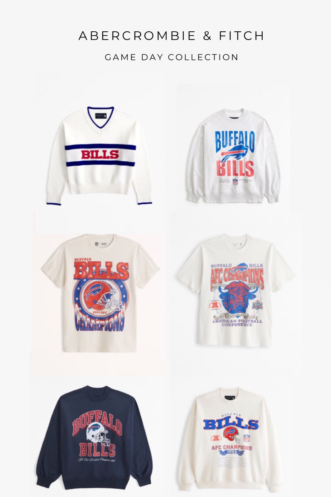 The Abercrombie NFL Collection is all on sale right now ( 20% off ) and you get an extra 15% off if you use my code KICKOFF! 🏈 all of the teams are on sale but I picked the Buffalo Bills for obvious reasons ❤️ 


#goBills #AFxNFL #gameday #kickoff #abercrombieandfitchNFL 

#LTKSaleAlert #LTKFallSale #LTKBacktoSchool