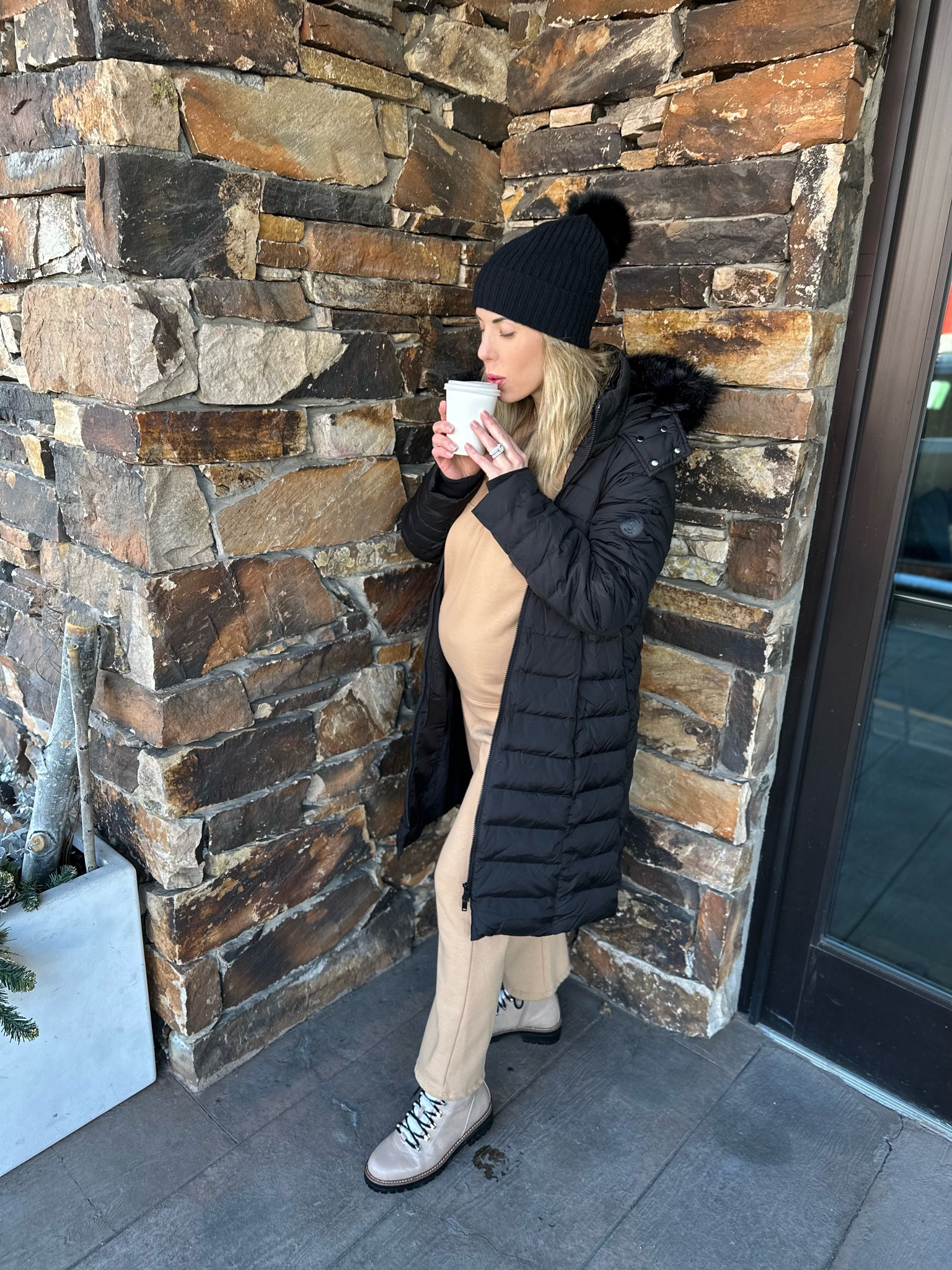 Bundled & Cozy ❄️🤎 #ltkmaternity #ltkbump #ltksale #ltkshoecrush #travel #winter 

#LTKSale #LTKsalealert #LTKSeasonal