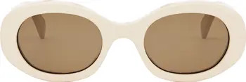 CELINE Triomphe 52mm Oval Sunglasses | Nordstrom | Nordstrom