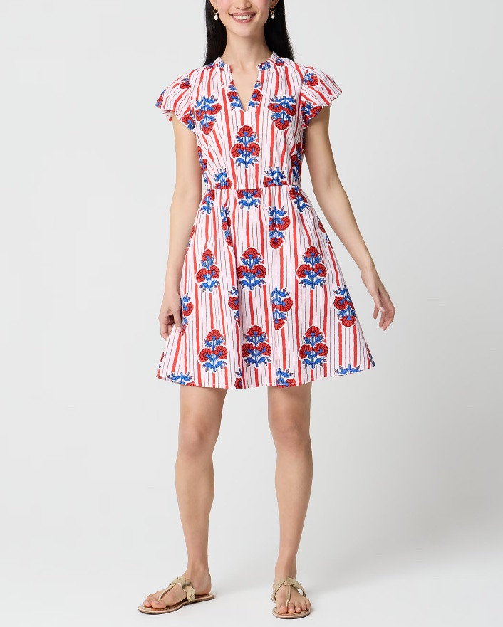 Striped ruffle sleeve dress

#LTKSeasonal #LTKSaleAlert
