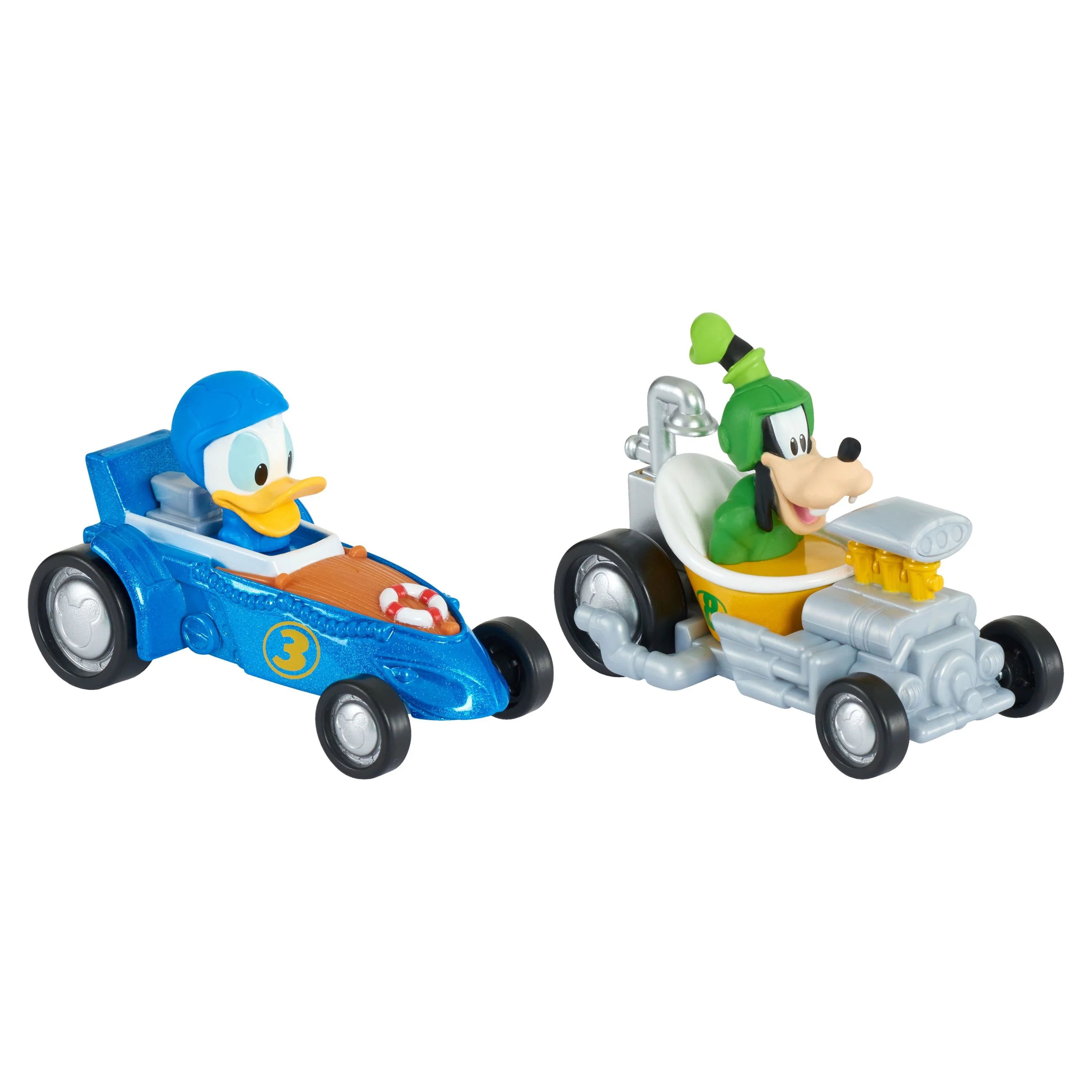Mickey Mouse Die-Cast Roadster Vehicles 2-Pack, Donald & Goofy, Officially Licensed Kids Toys for... | Walmart (US)