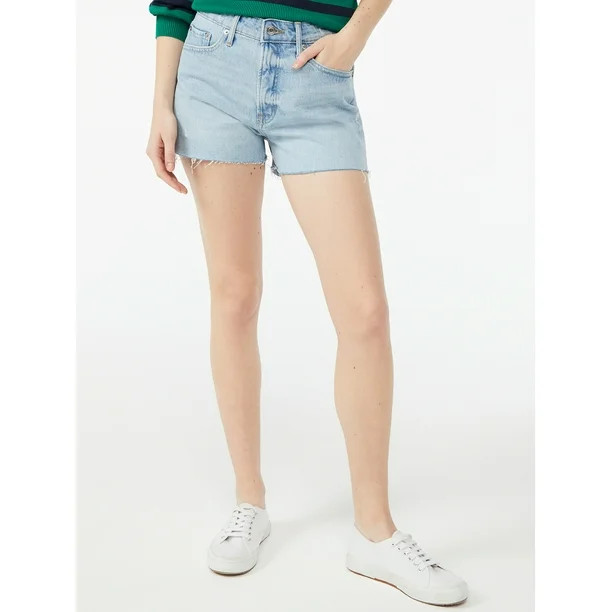 Free Assembly Women's 90's Cut Off Denim Short - Walmart.com | Walmart (US)