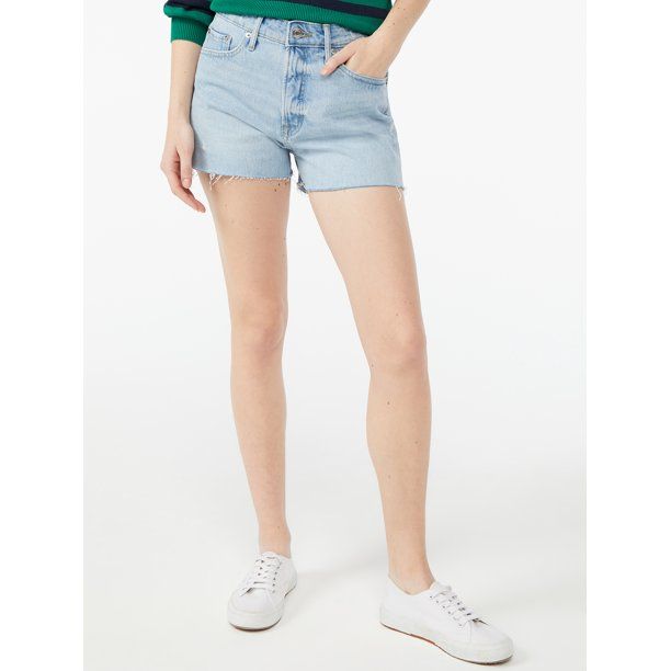 Free Assembly Women's 90's Cut Off Denim Short - Walmart.com | Walmart (US)