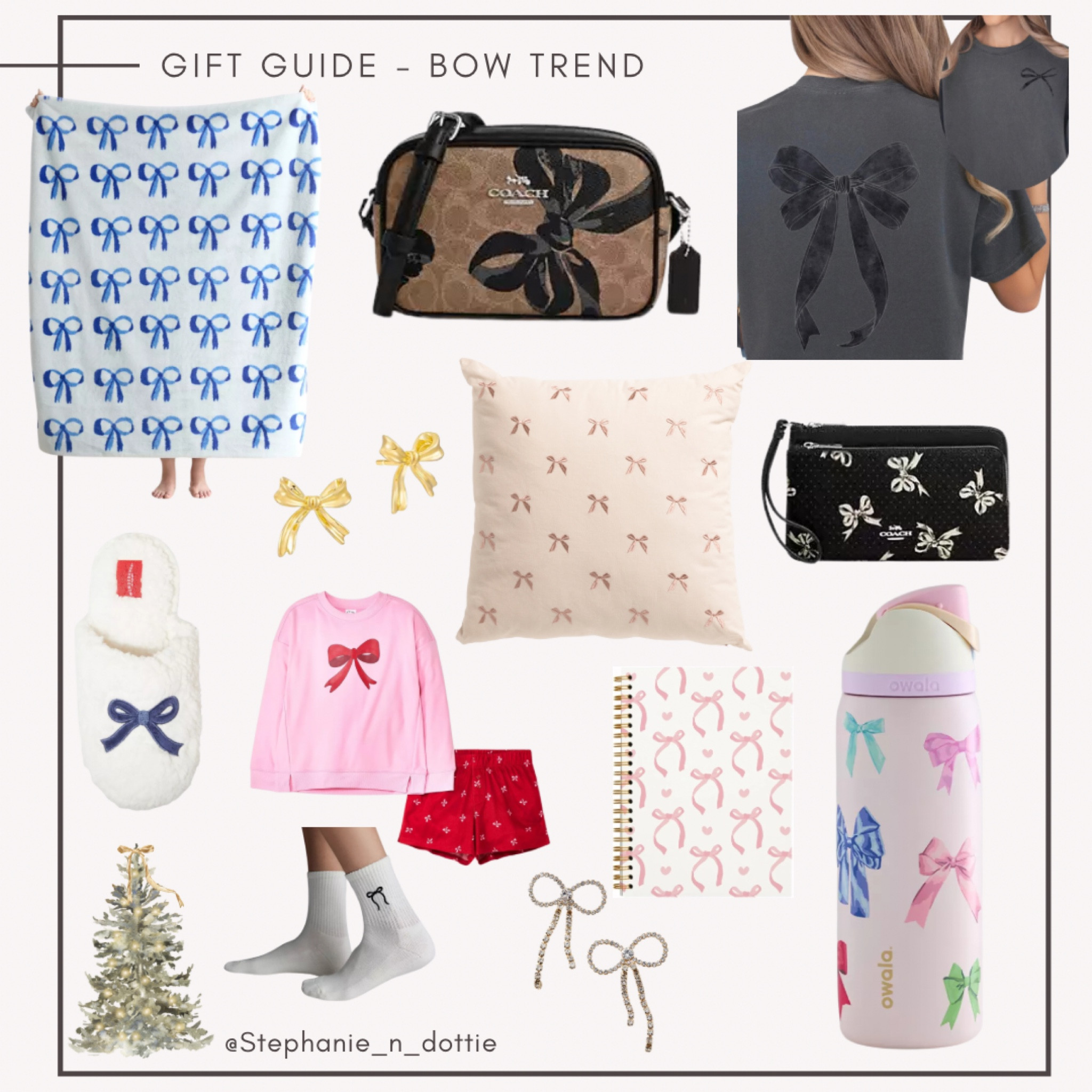 Bow Trend | Bow Gifts | Bow shirt | Bow Cup | Bow purse | Bow earrings | Bow slippers | Bow Blanket | Bow pillow | bow socks | Bow notebook | bows | Coquette Bow | Girl gift guide | Teen girl gift guide | teen gift guide | Christmas gift ideas | Teen gift ideas | 

#LTKHoliday #LTKGiftGuide