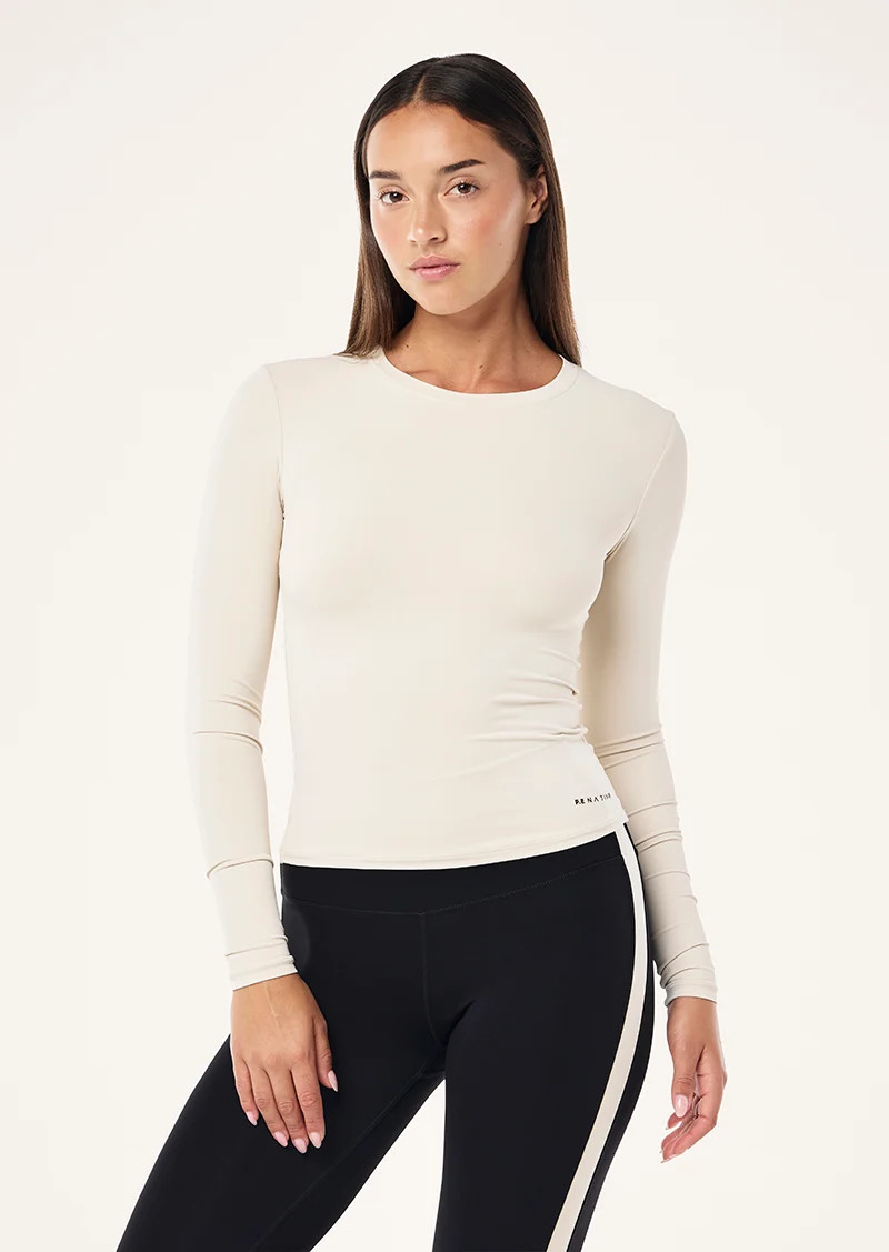 FOUNDATION LONG SLEEVE TOP IN CLOUD | P.E Nation AU