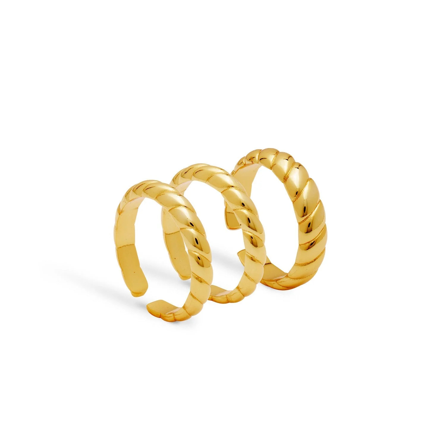 Rope Ring Stack (Gold) | Abbott Lyon