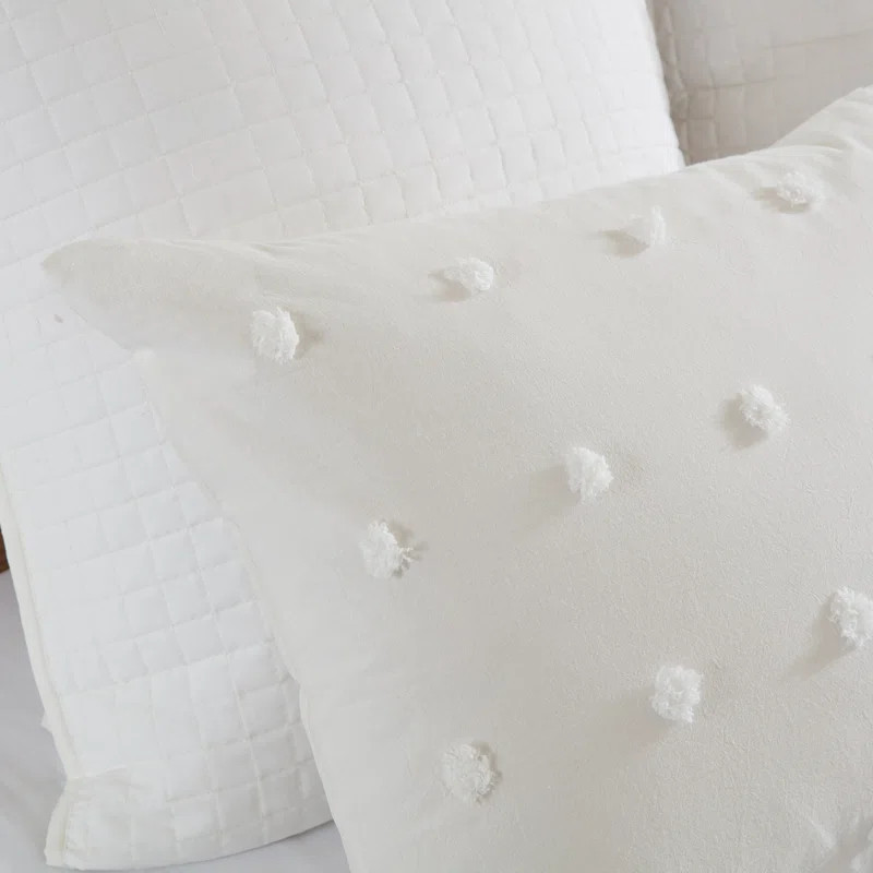 Kazi Cotton Chenille Dot Comforter Set | Wayfair North America