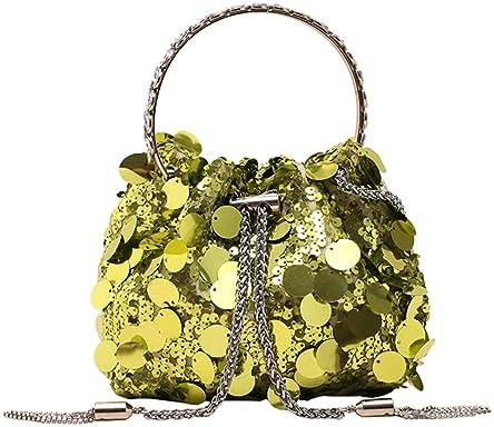 RomanticDesign Women Sparkly Sequin Clutch Purse Glitter Metal Tassel Evening Handbag Crossbody B... | Amazon (US)