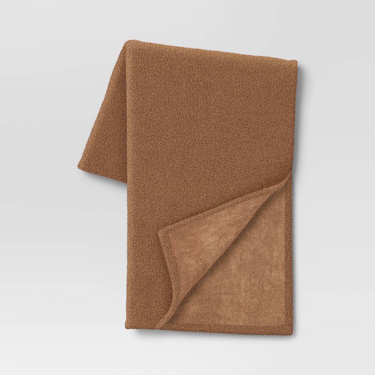 Teddy Boucle Throw Blanket Brown - Threshold™ | Target