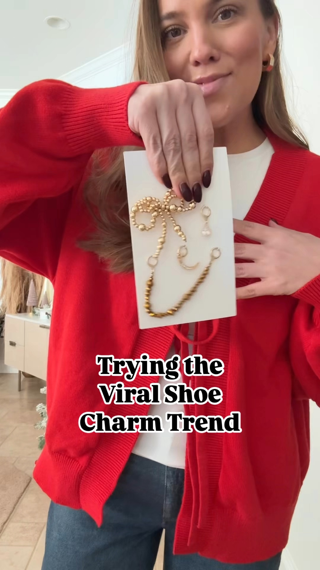 As a sneaker lover, I knew I had to try the viral shoe charm trend! It took some time to find one that were cute enough  Comment CHARM for the exact pack I used! 

It was so easy, looks so cute & I’m definitely brainstorming more things to add! Think a little football & Nick Bosa’s number! Sooooo cute for sports moms! 