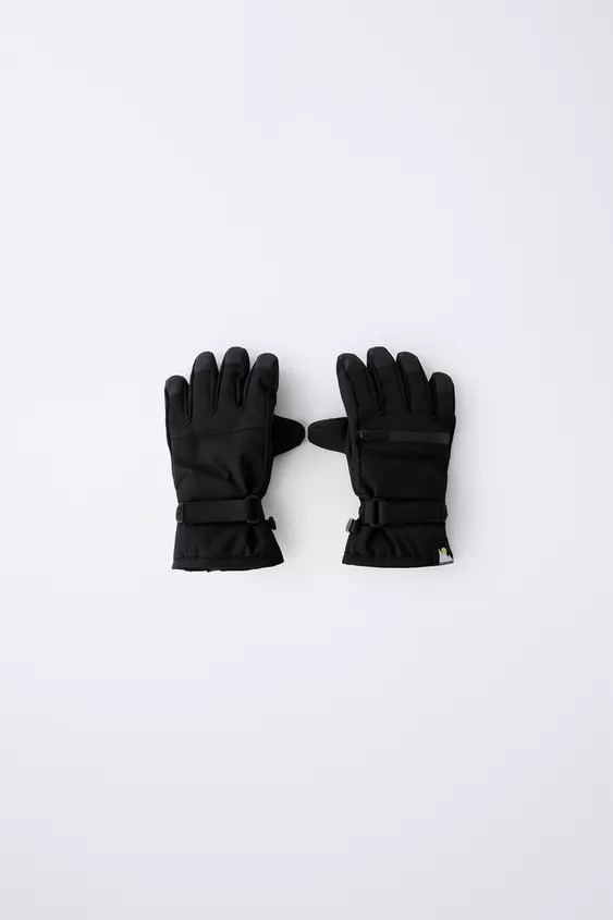 WINDPROOF SKI COLLECTION GLOVES | Zara US