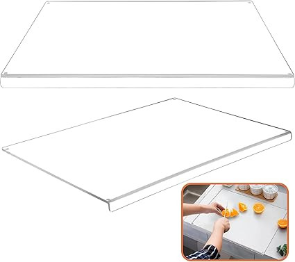 24"x 18"Acrylic Anti-Slip Transparent Cutting Board for Kitchen Counter,Clear Cutting Board for C... | Amazon (US)