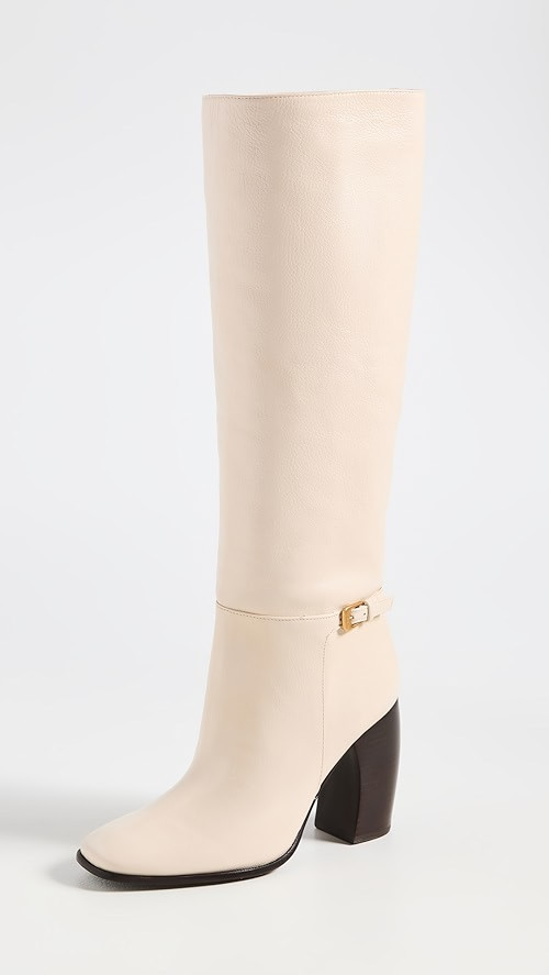 Banana Heel Buckle Boots | Shopbop