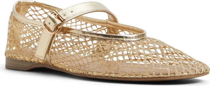 Elyiaa Net Mary Jane Flat (Women) | Nordstrom