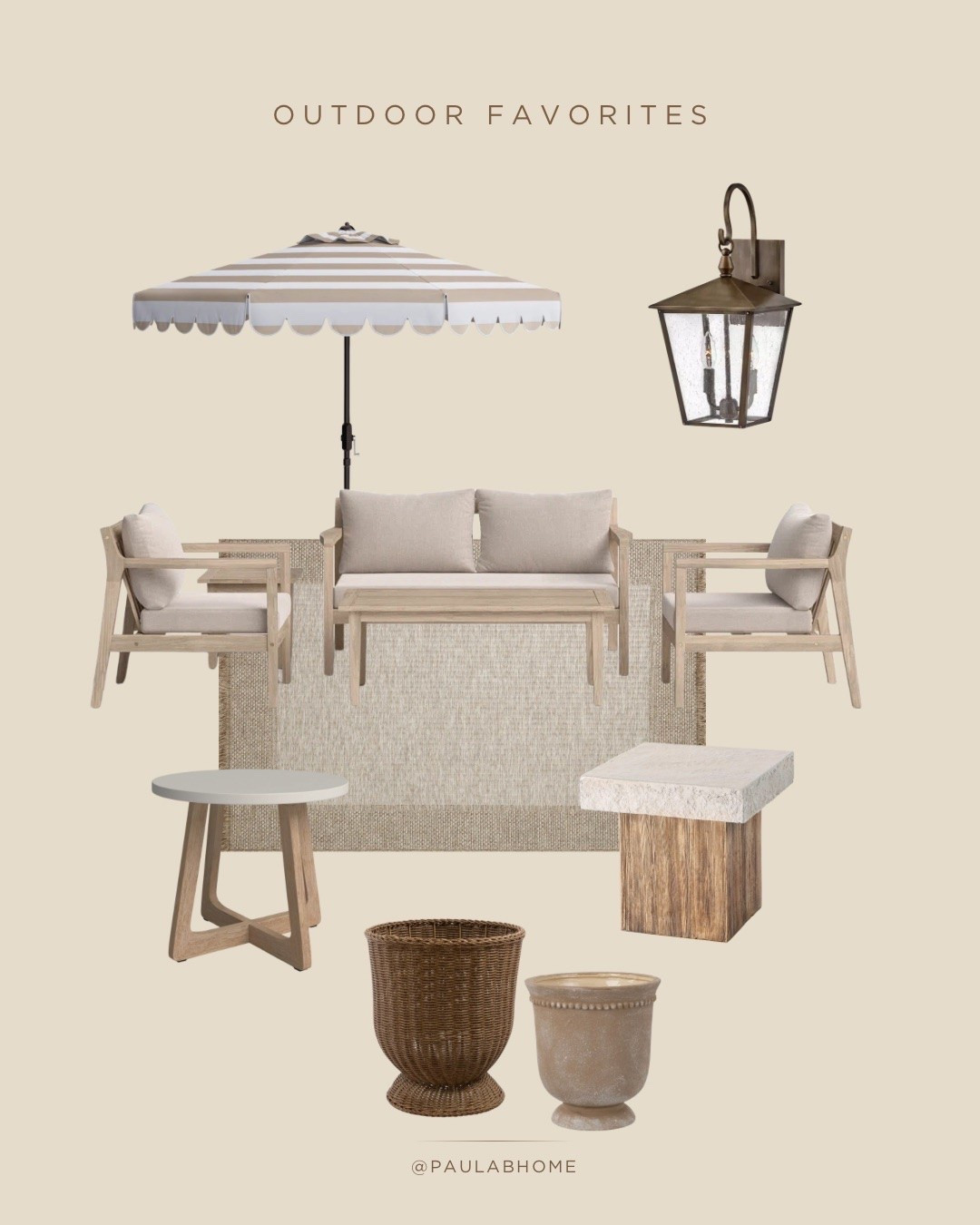 Outdoor patio on sale. 

Affordable planters, side table and outdoor rug. Love this outdoor light and umbrella. 

Wayfair finds, Walmart.

#LTKHome #LTKSeasonal #LTKSaleAlert