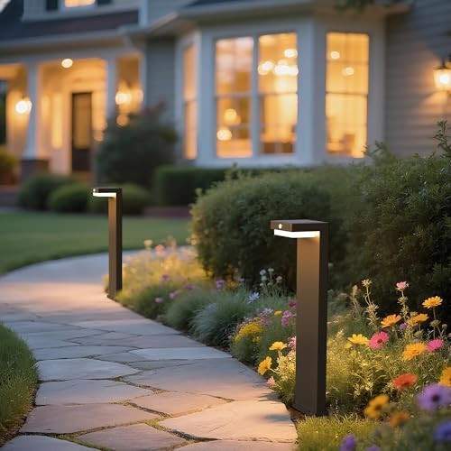 20.5" Solar Pathway Lights - Walkway Solar Lights for Outside - PIR Sensor & Two Lighting Modes -... | Amazon (US)