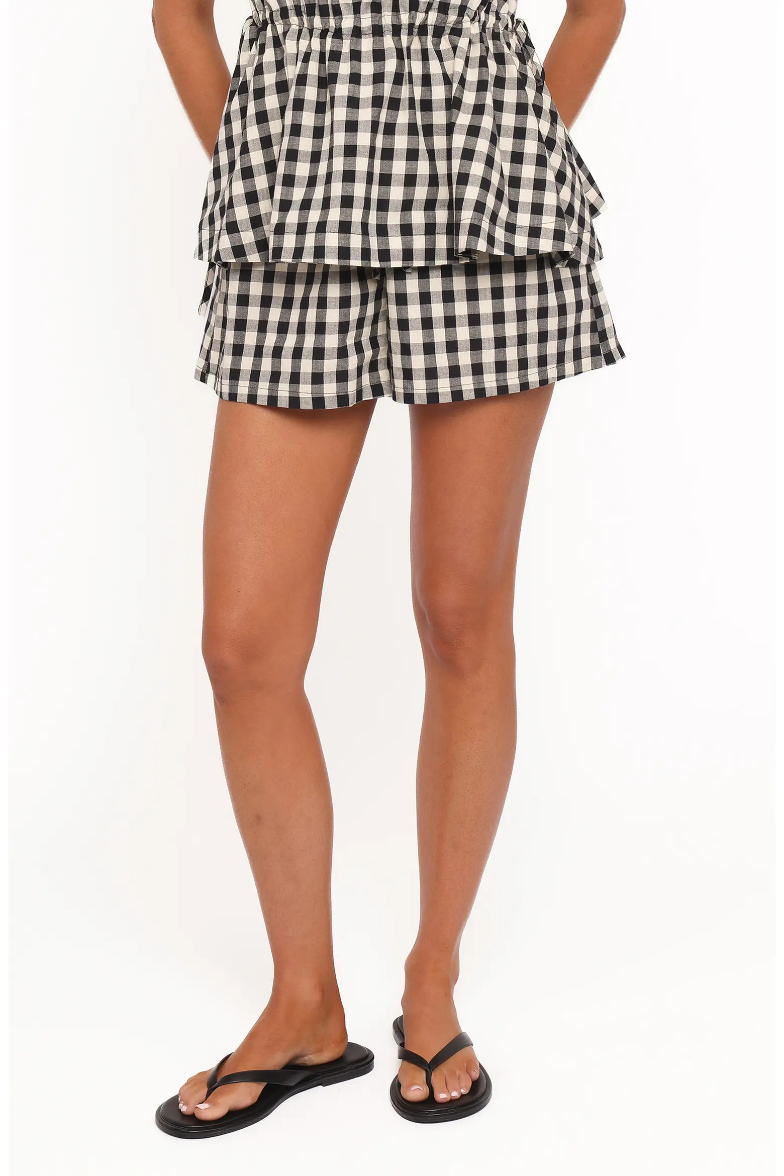Rory Gingham Cotton Shorts (Women) | Nordstrom | Nordstrom
