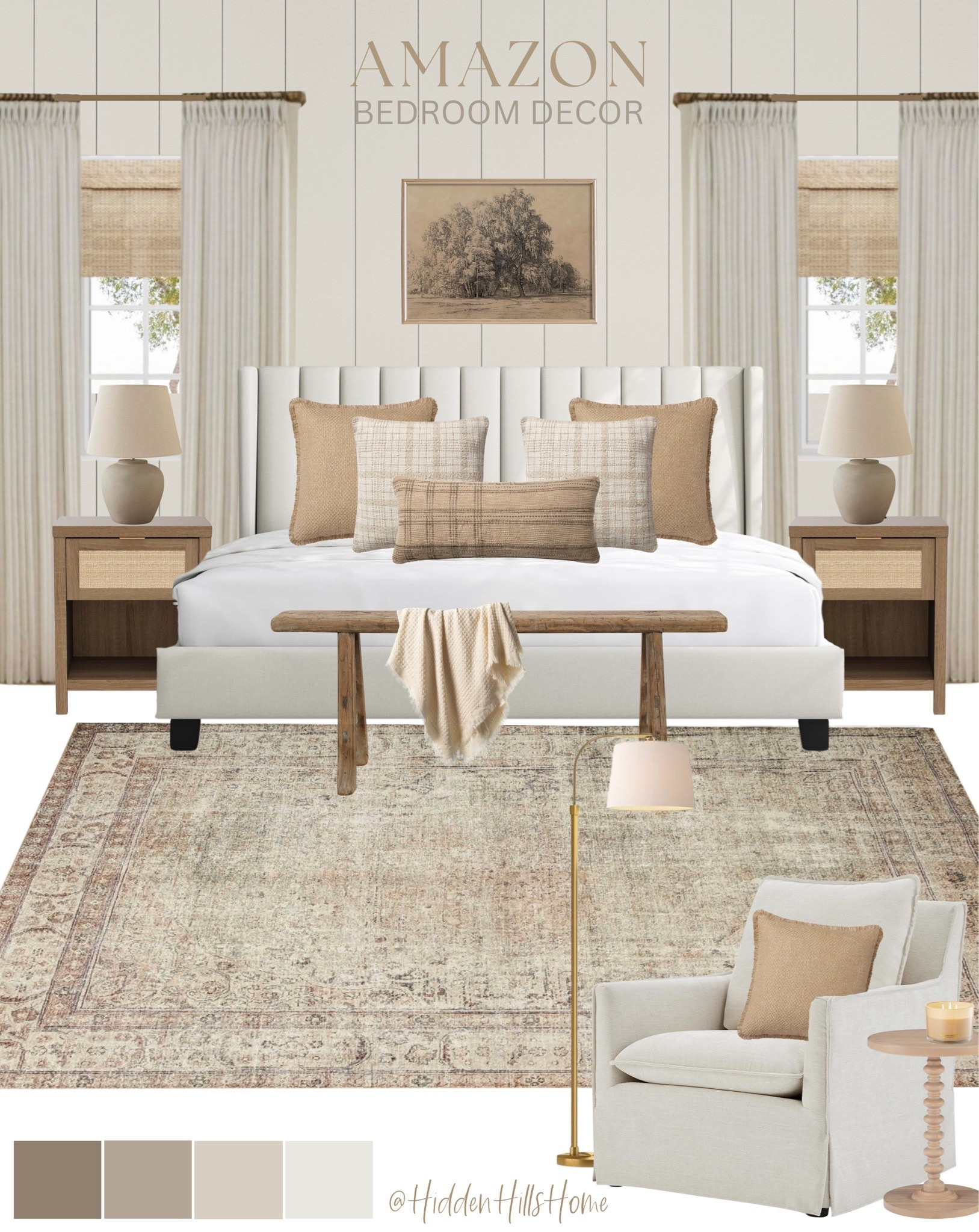 This bedroom mood board has so many gorgeous home finds from Amazon! Perfect for giving your bedroom a new year refresh! #founditonamazon

#LTKHome #LTKSeasonal #LTKSaleAlert