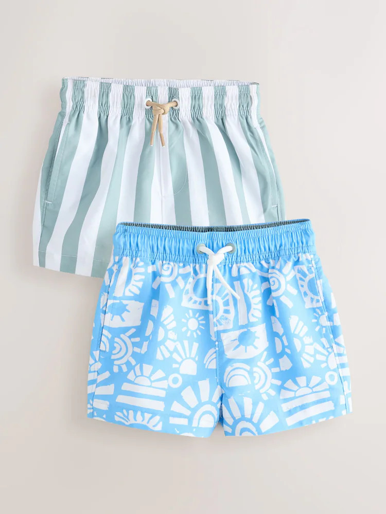 Blue/Green Swim Shorts 2 Pack (3mths-7yrs) | Next US