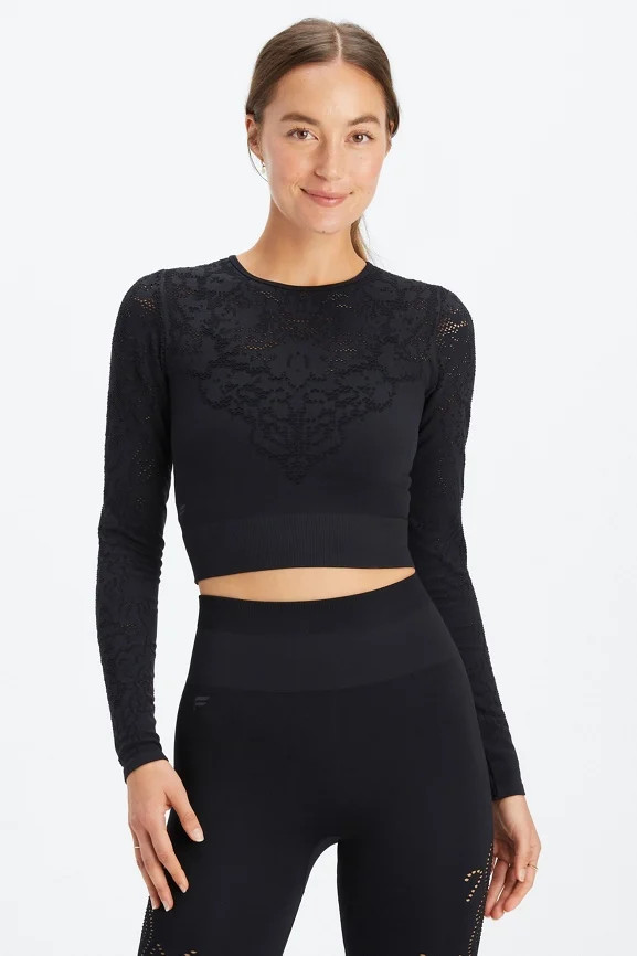 Flora Seamless Long-Sleeve Top | Fabletics - North America