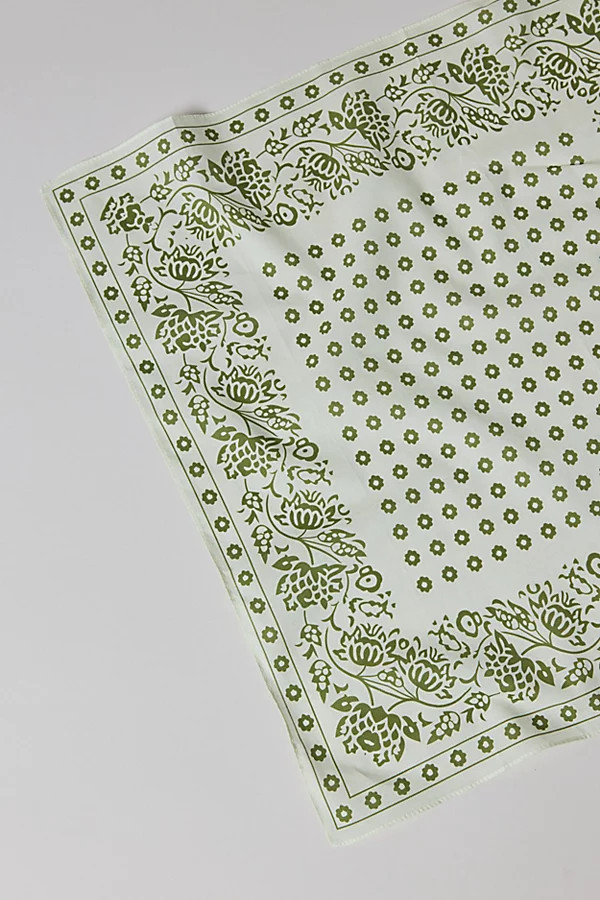 Batik Pattern Bandana in Green, Men's at Urban Outfitters | Urban Outfitters (US and RoW)