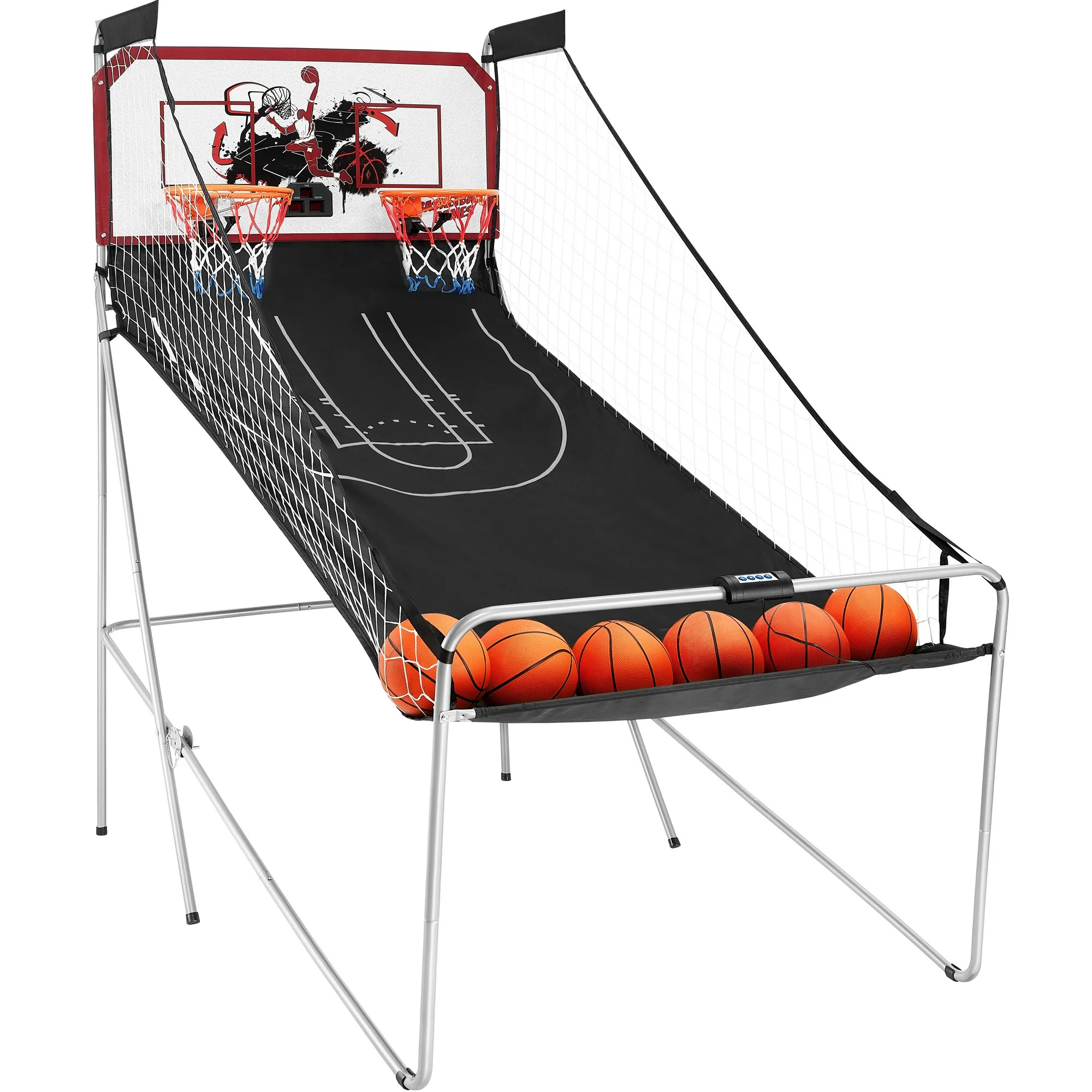 uhomepro Arcade Basketball Game Indoor Double Basketball Hoops shot with 6 Balls, Electronic Scor... | Walmart (US)