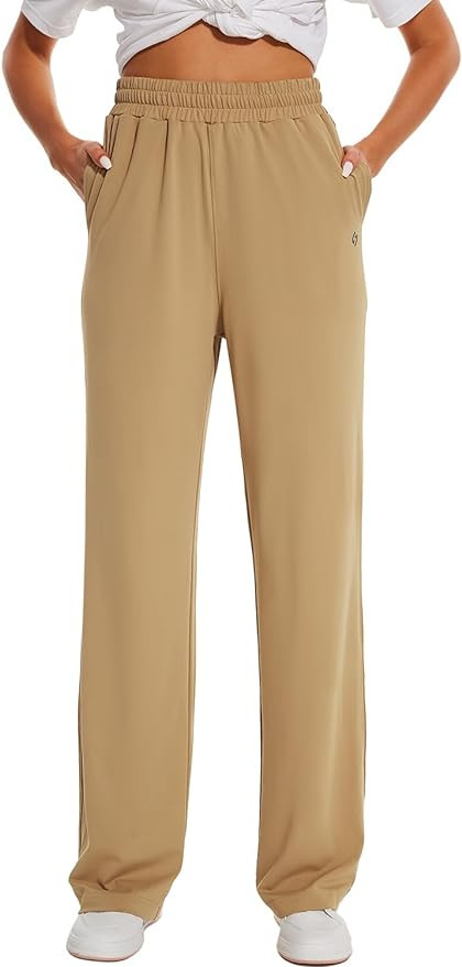 HOdo 32"/34"/36" Inseam Womens Tall Yoga Sweatpants Quick Dry Long Joggers Lounge Yoga Pants with... | Amazon (US)