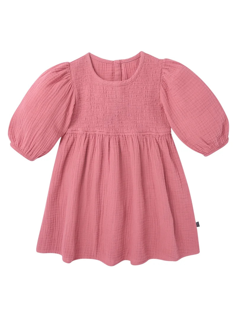 Modern Moments by Gerber Toddler Girl Smocked Dress, Sizes 12 Months - 5T | Walmart (US)