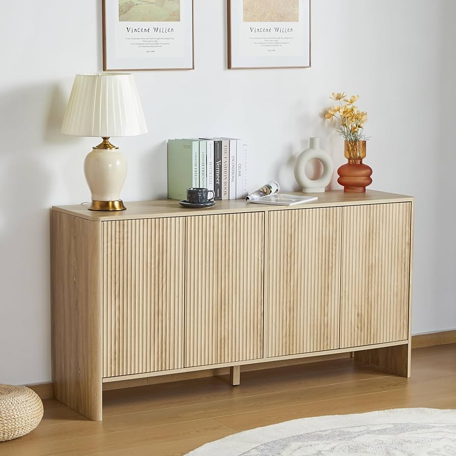 Modern Kitchen Storage Sideboard Buffet Cabinet Console Table, Large Storage Cabinet Credenza Buf... | Amazon (US)